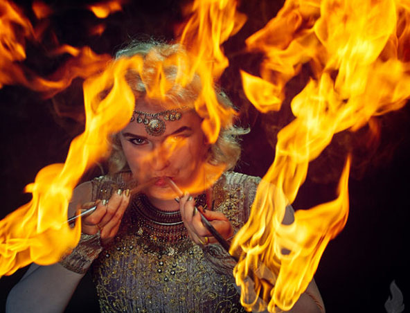 Brisbane Fire Dancer